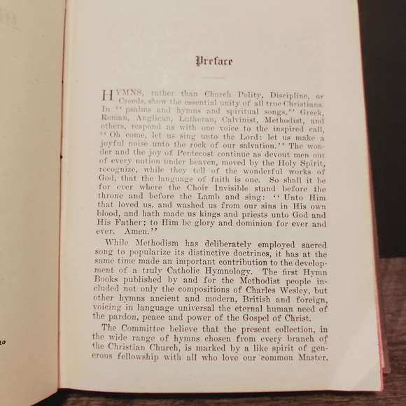 Vintage Methodist Hymn Book, 1918, Brown Gold. Canada - Picture 4 of 7